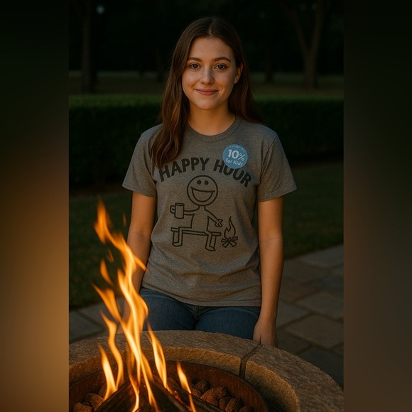 Life Is Good Gray Short Sleeve Tee - Picture 1 of 6